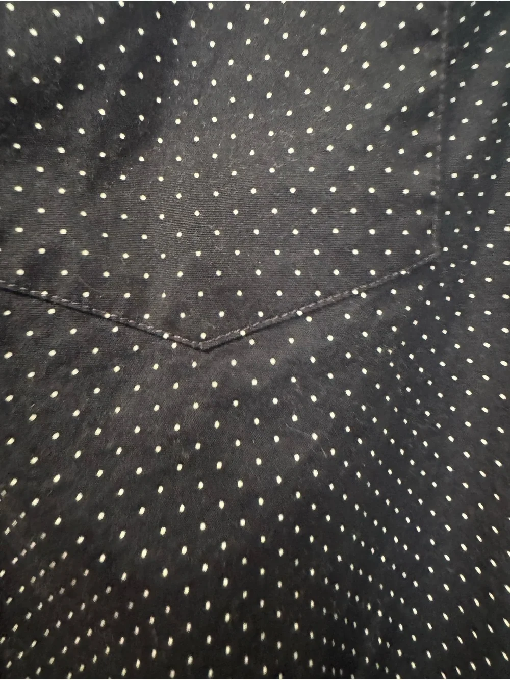 J.Crew Flex Washed Slim Fit Blue White Polka Dot Button Down Shirt Medium